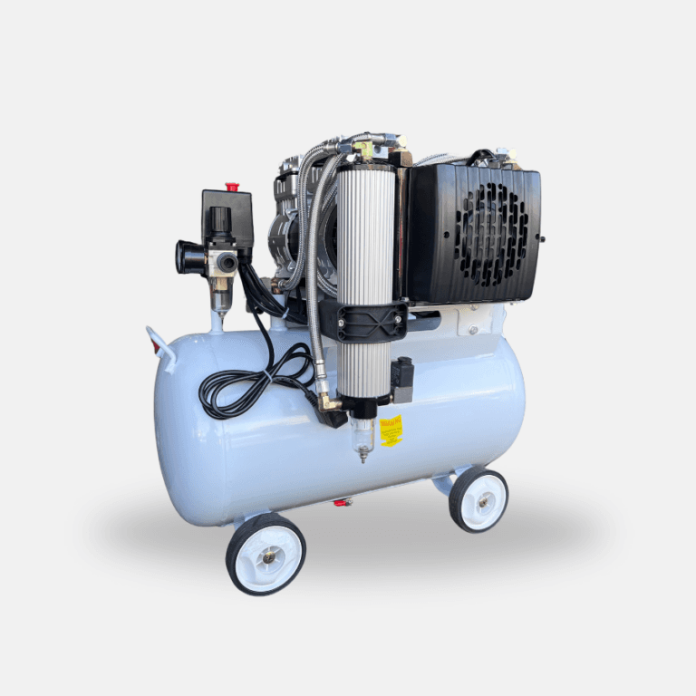 Compresor Libre de Aceite 2HP Dúplex 50L (Uso Clínico) - Vista alterna