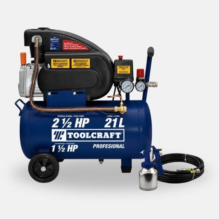 Kit Compresor de Aire Horizontal Toolcraft TC5590 2-1/2 HP 21L