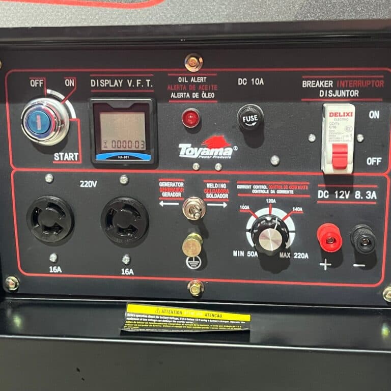 Motosoldador Diésel Toyama 3300W Monofásico Arranque Eléctrico TWGD220EXP vista 3