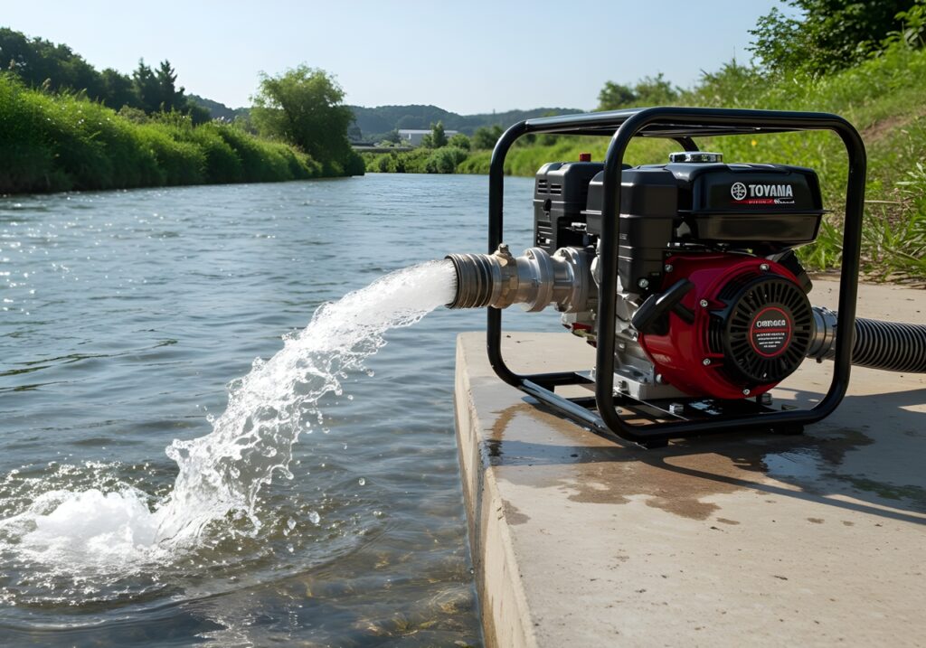 MOTOBOMBA DE AGUA A COMBUASTION PARA CAUDAL TOYAMA