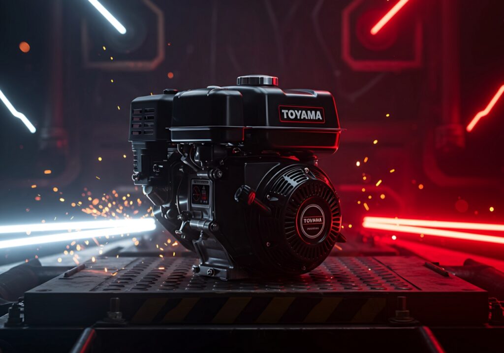 MOTOR DIESEL MARCA TOYAMA ALTA EFICIENCIA TRABAJO PESADO ENTORNO INDUSTRIAL BARRANQUILLA COLOMBIA