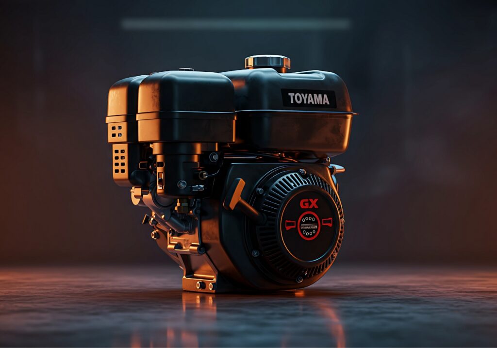 MOTOR GASOLINA MARCA TOYAMA ALTA EFICIENCIA TRABAJO PESADO ENTORNO INDUSTRIAL BARRANQUILLA COLOMBIA